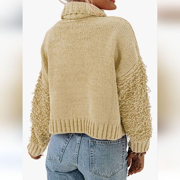 NWT PRETTYGARDEN Fall Turtleneck Sweater Knit Pullover - Picture 4 of 5